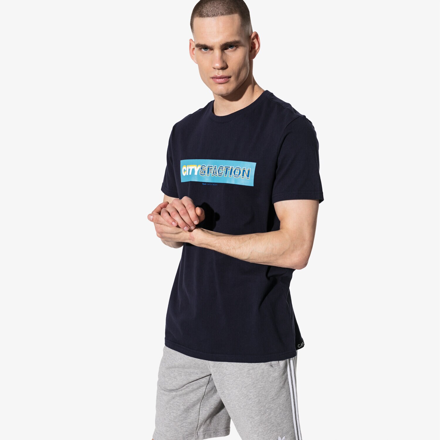 Bărbați tricou CONFRONT TRICOU SS CITYSFACTION CF19TSM88001 Bleumarin