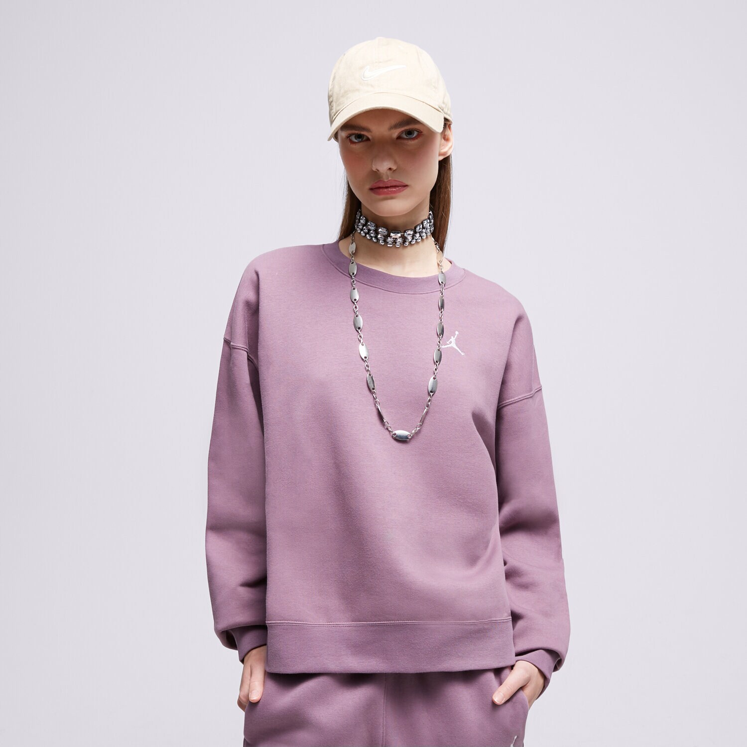 Femei bluză JORDAN BLUZĂ W J BRKLN FLC 2  FN4491-508 Violet