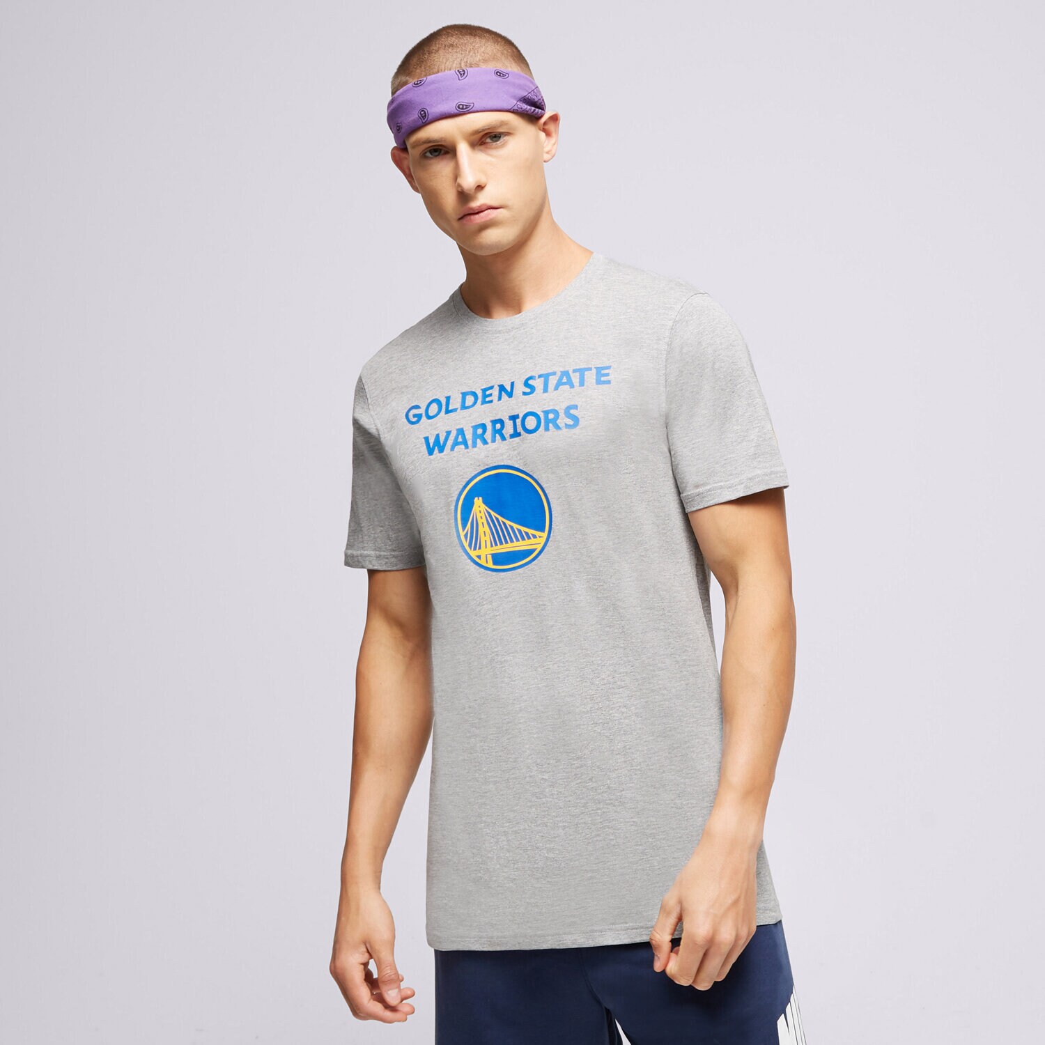 Bărbați tricou NEW ERA TRICOU SS NBA LOGO GOLDEN STATE WARRIORS LIGHT GREY 11530753 Gri