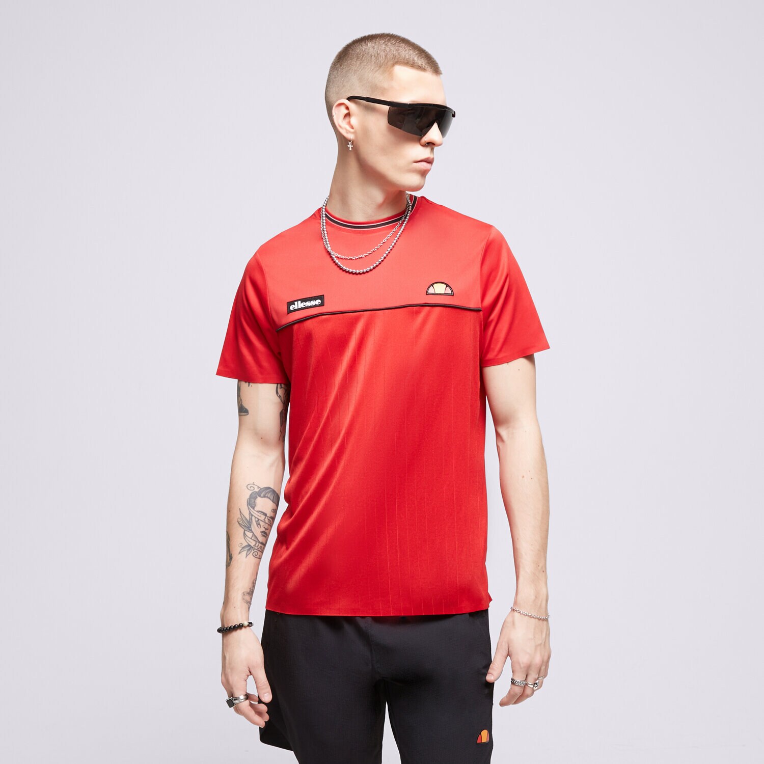 Bărbați tricou ELLESSE TRICOU AARON TEE D RED SEQ17048807 Roșu