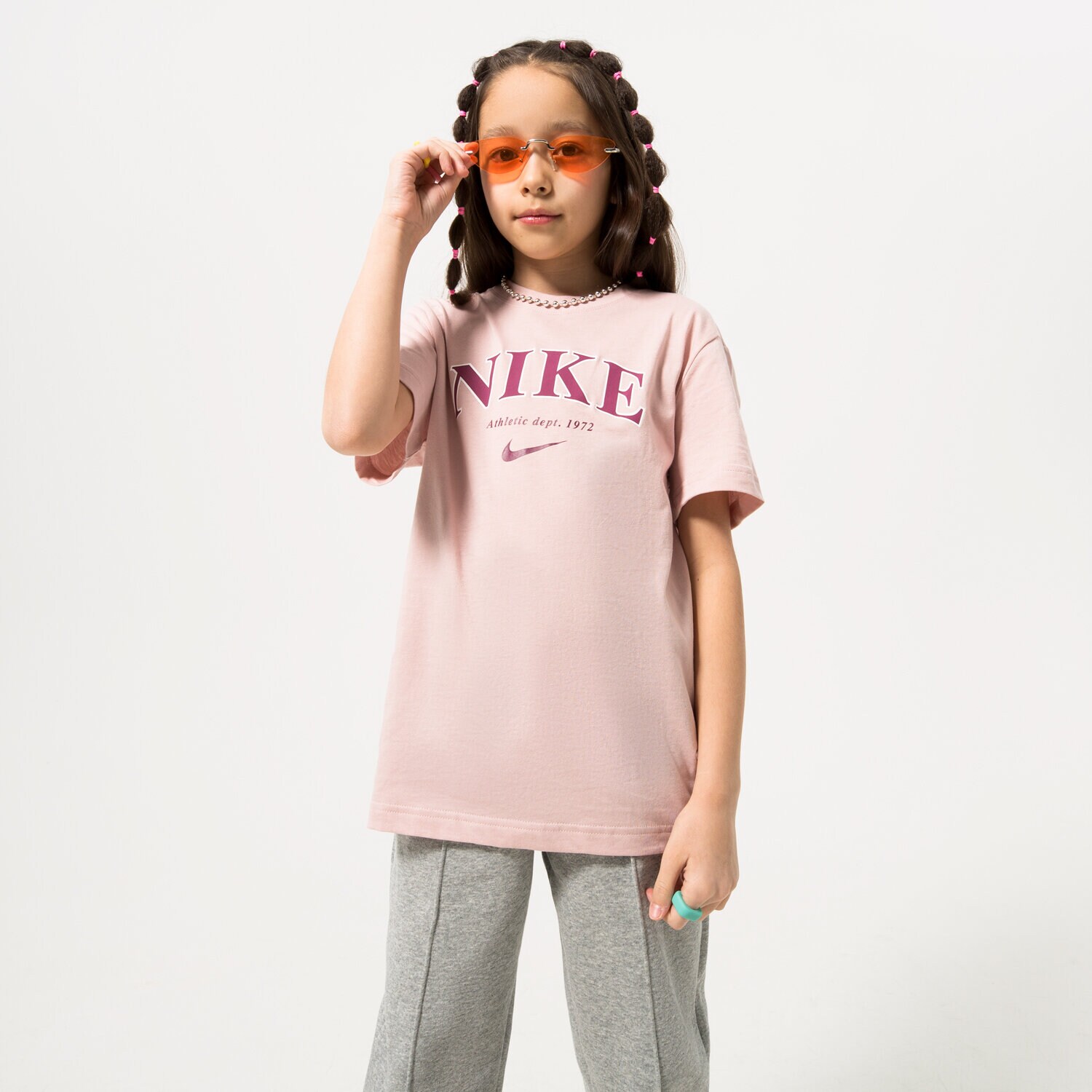 Copii tricou NIKE TRICOU G NSW TREND BF TEE PRNT FD0888-601 Roz