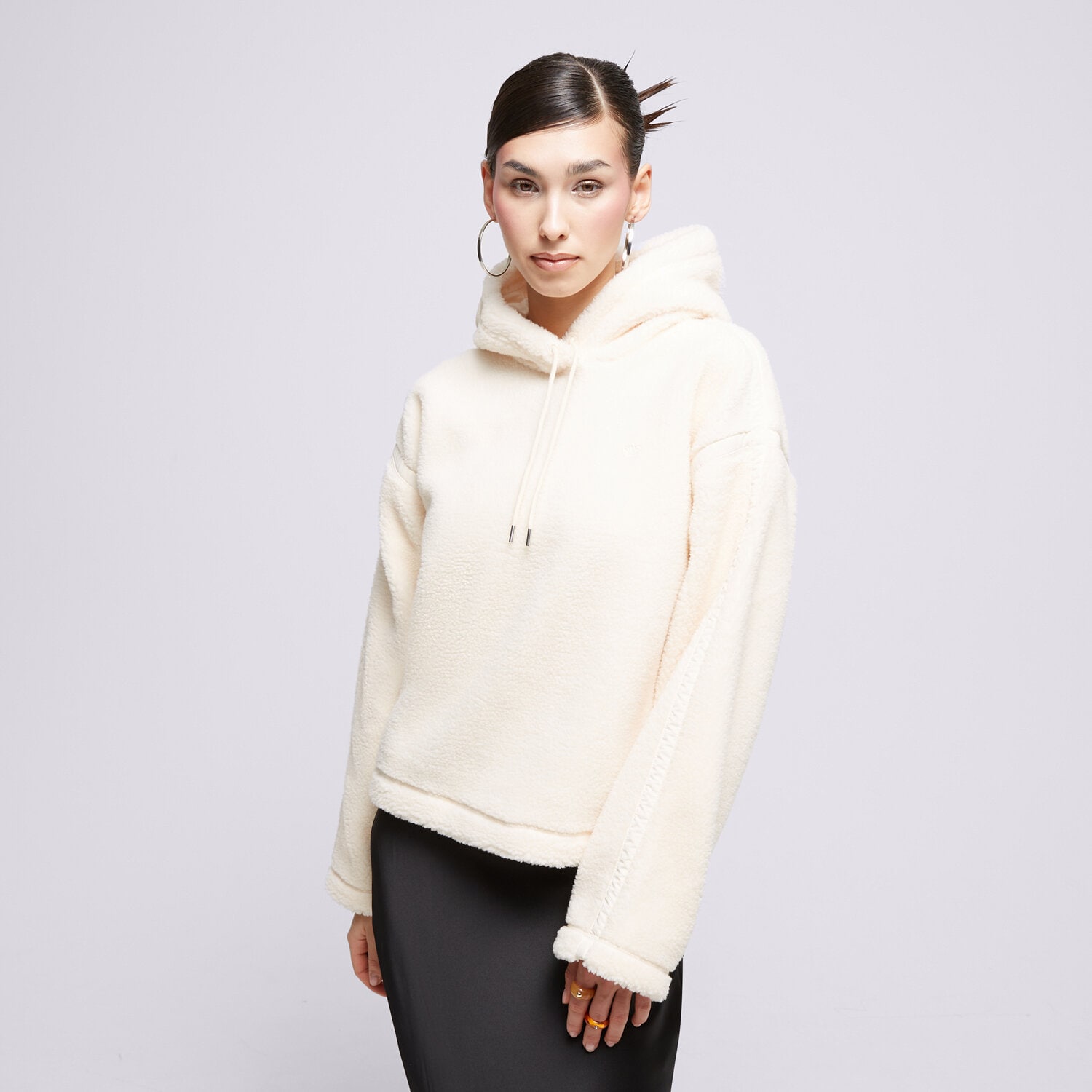 Femei bluză ADIDAS BLUZĂ CU GLUGĂ HOODIE IL1848 Alb
