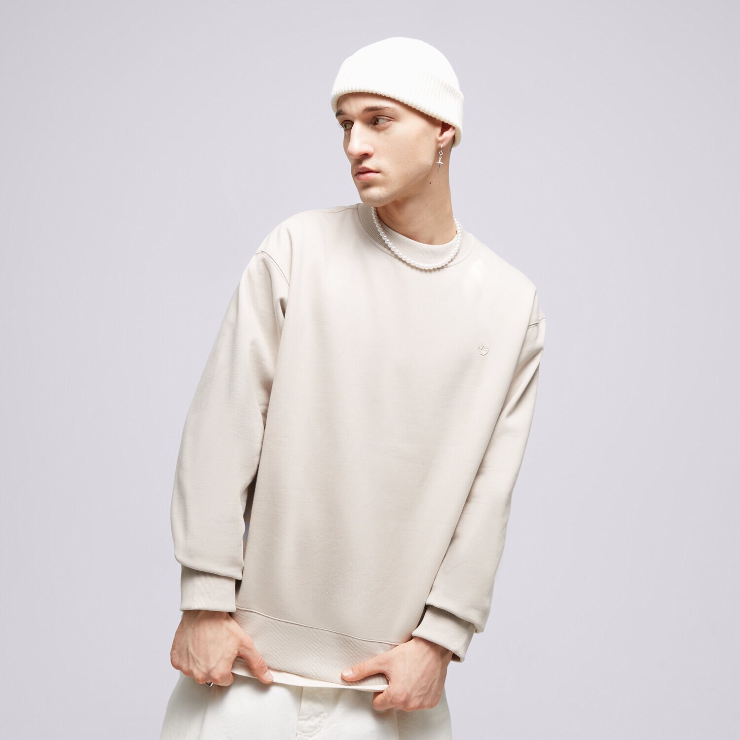 Bărbați bluză ADIDAS BLUZĂ C CREW IM2115 Bej