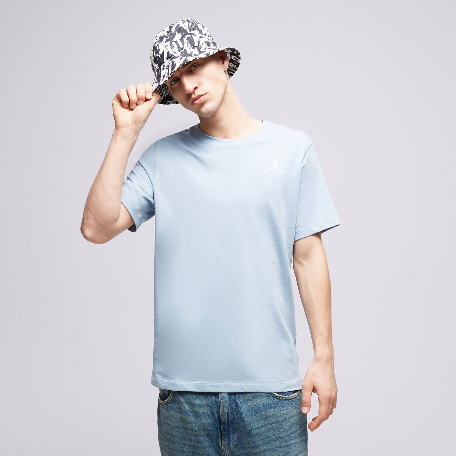 Bărbați tricou JORDAN TRICOU M J JUMPMAN EMB SS CREW DC7485-436 Albastru