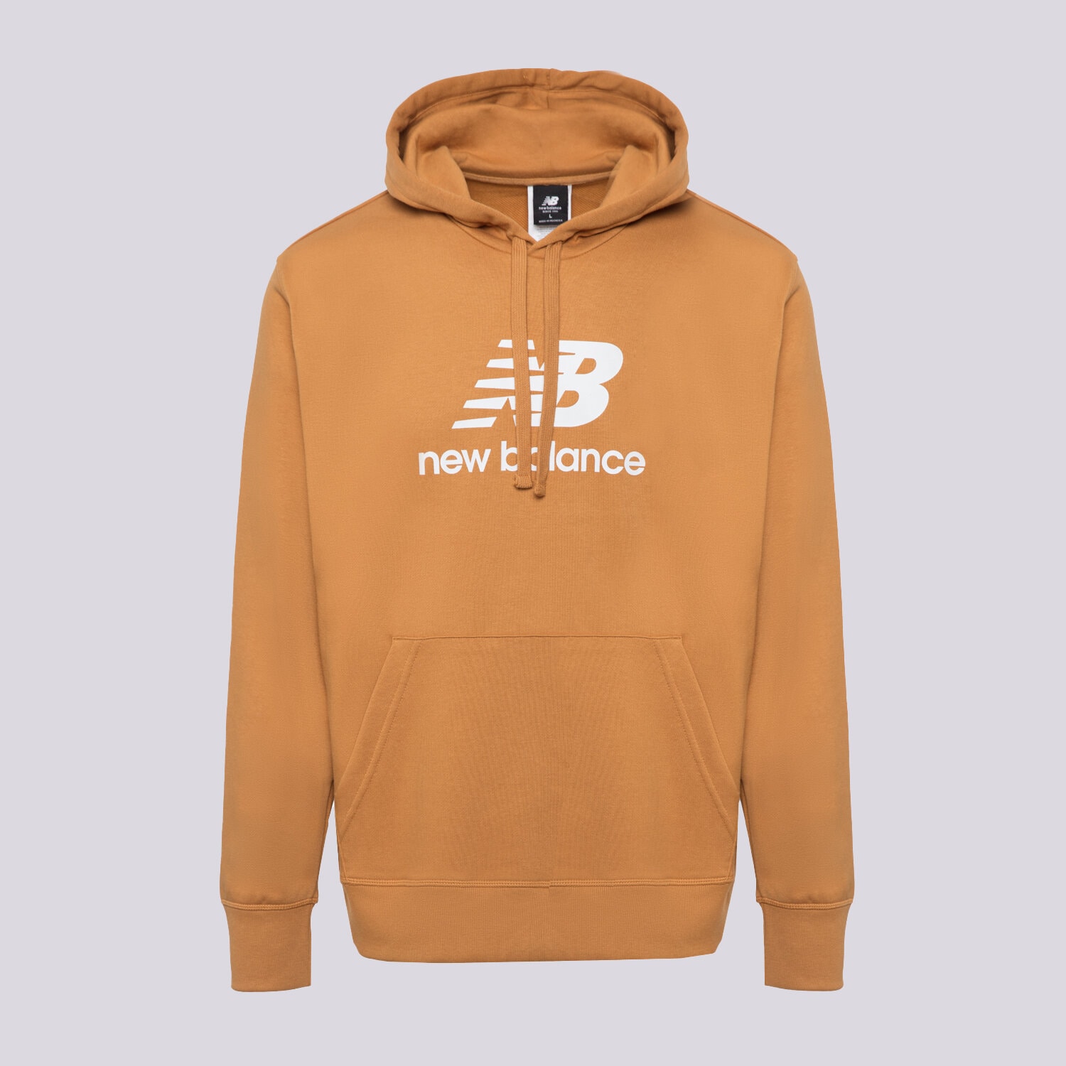 Bărbați bluză NEW BALANCE BLUZĂ CU GLUGĂ ESSENTIALS STACKED MT31537TOB Maro