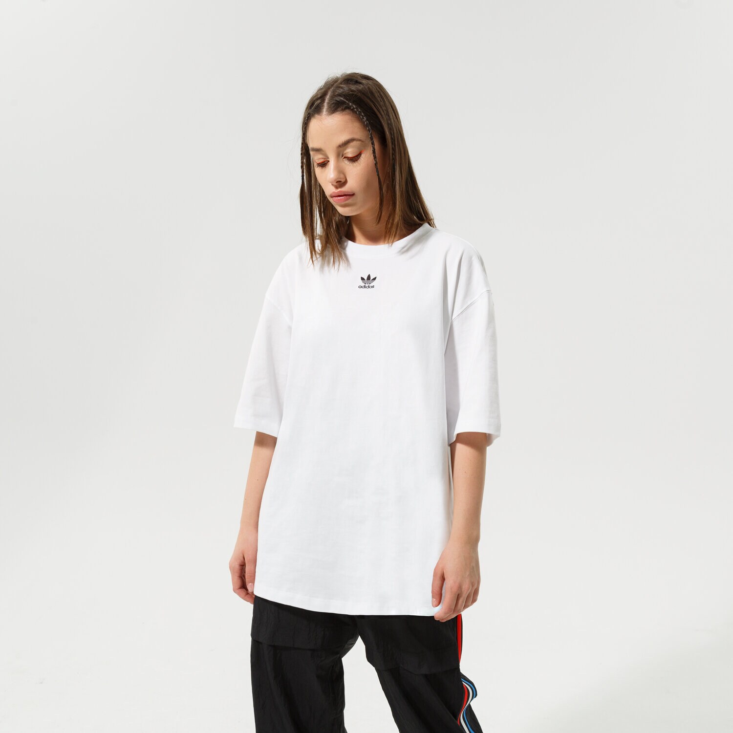 Femei tricou ADIDAS TRICOU ESSENTIAL TREFOIL BOYFRIEND H45578 Alb