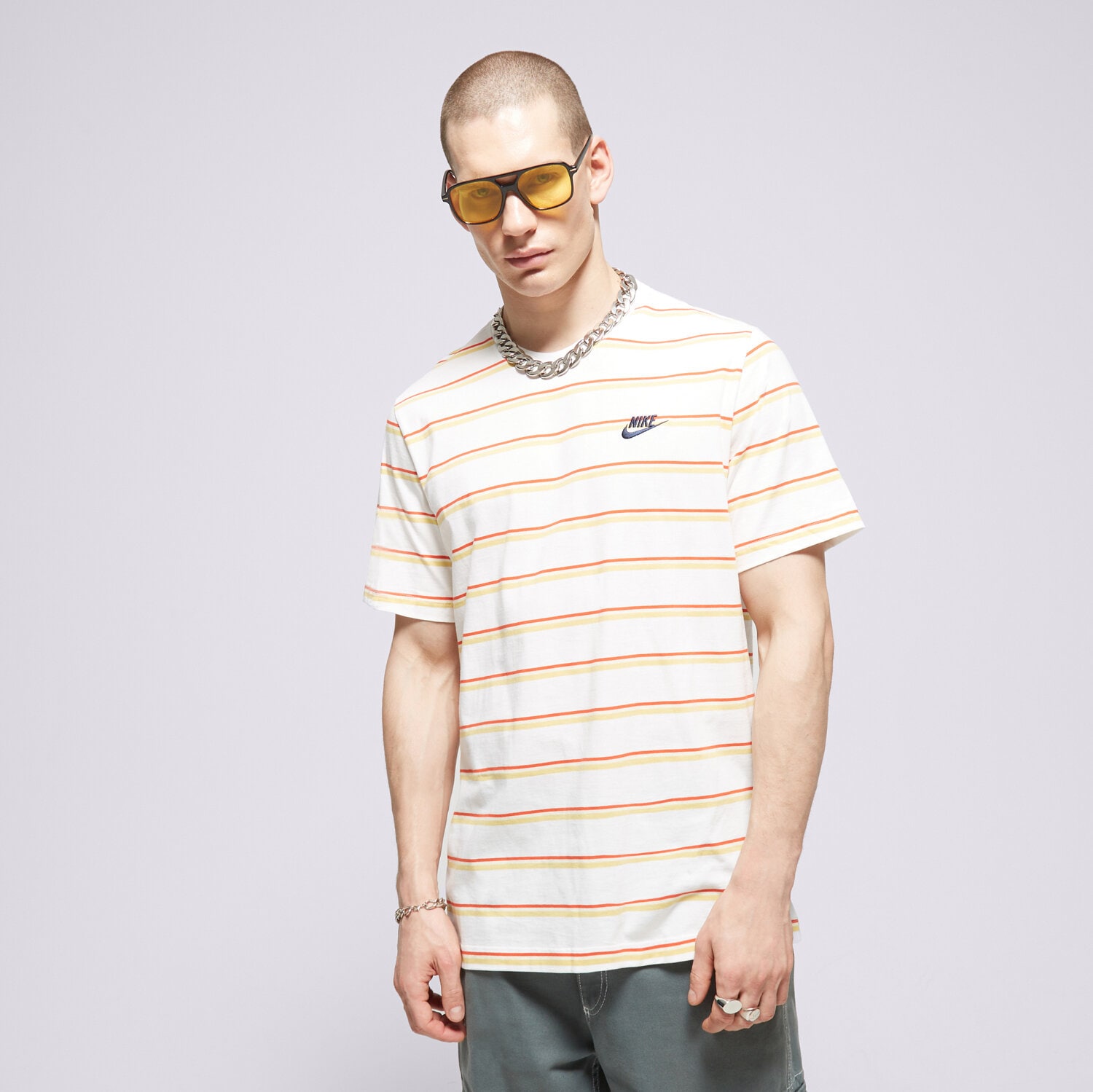 Bărbați tricou NIKE TRICOU M NSW TEE CLUB STRIPE DZ2985-100 Mulicolor