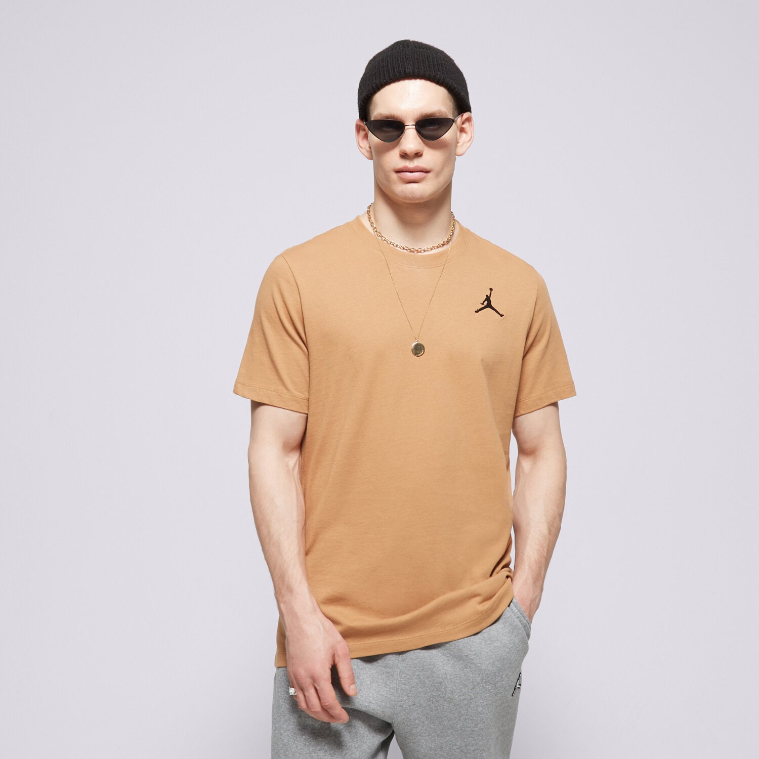 Bărbați tricou JORDAN TRICOU M J JUMPMAN EMB SS CREW DC7485-231 Maro