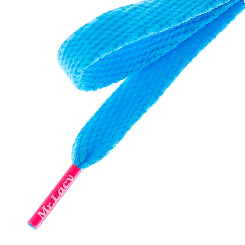 Femei îngrijirea încălțămintei MR. LACY șIRETURI FLATTIES COLORED TIPS MELLOW BLUE 2000060005036 Albastru