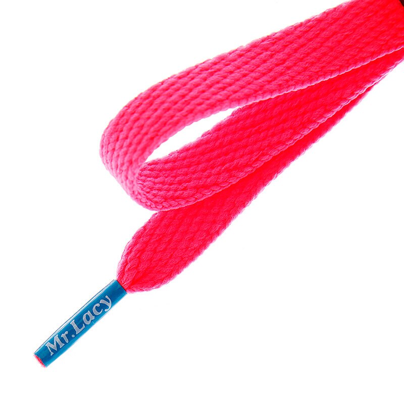 Femei îngrijirea încălțămintei MR. LACY șIRETURI FLATTIES COLORED TIPS NEON PINK 2000060005142 Roz