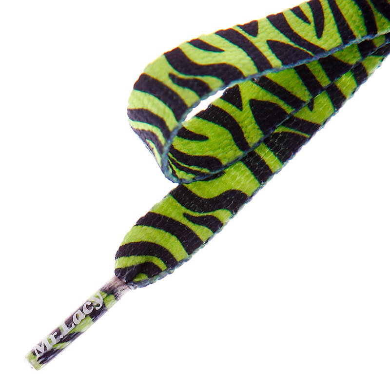 Femei îngrijirea încălțămintei MR. LACY ȘIRETURI PRINTIES NEON LIME YELLOW ZEBUSTIERĂ 2000060007696 Verde