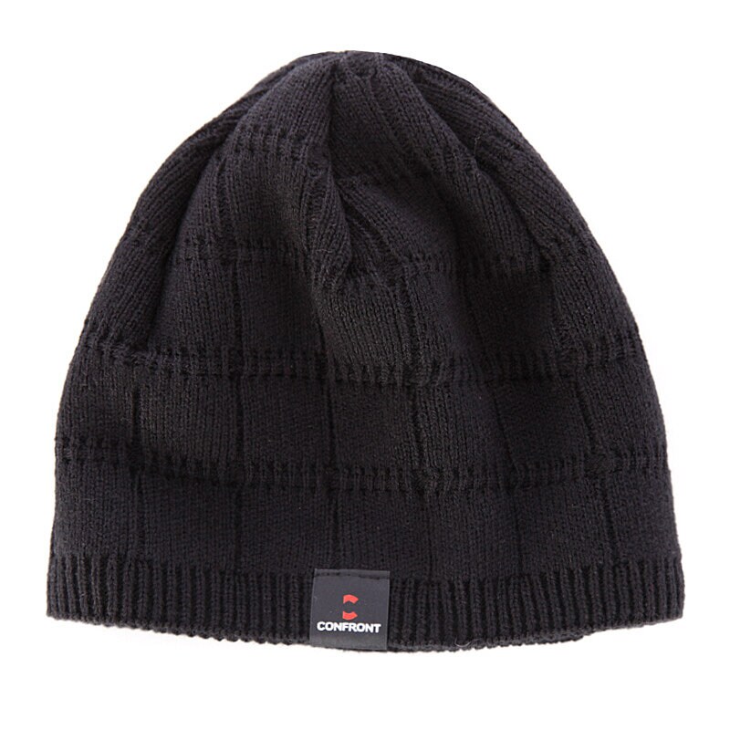 Bărbați căciulă CONFRONT CACIULA DE IARNĂ CLASSIC BEANIE BLACK CLASSIC BEANI CF33CAM01 Negru