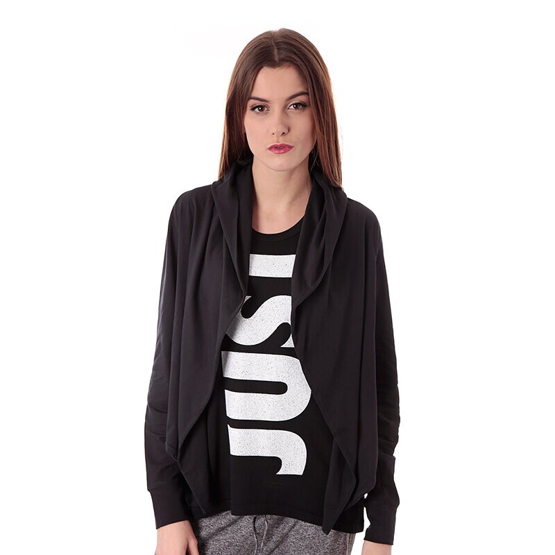 Femei bluză NIKE BLUZĂ NIKE TWIST STYLED WRAP 589294010 Negru