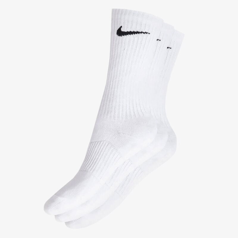 Femei șosete NIKE ȘOSETE 3PPK CREW WHITE SX4704-101 Alb