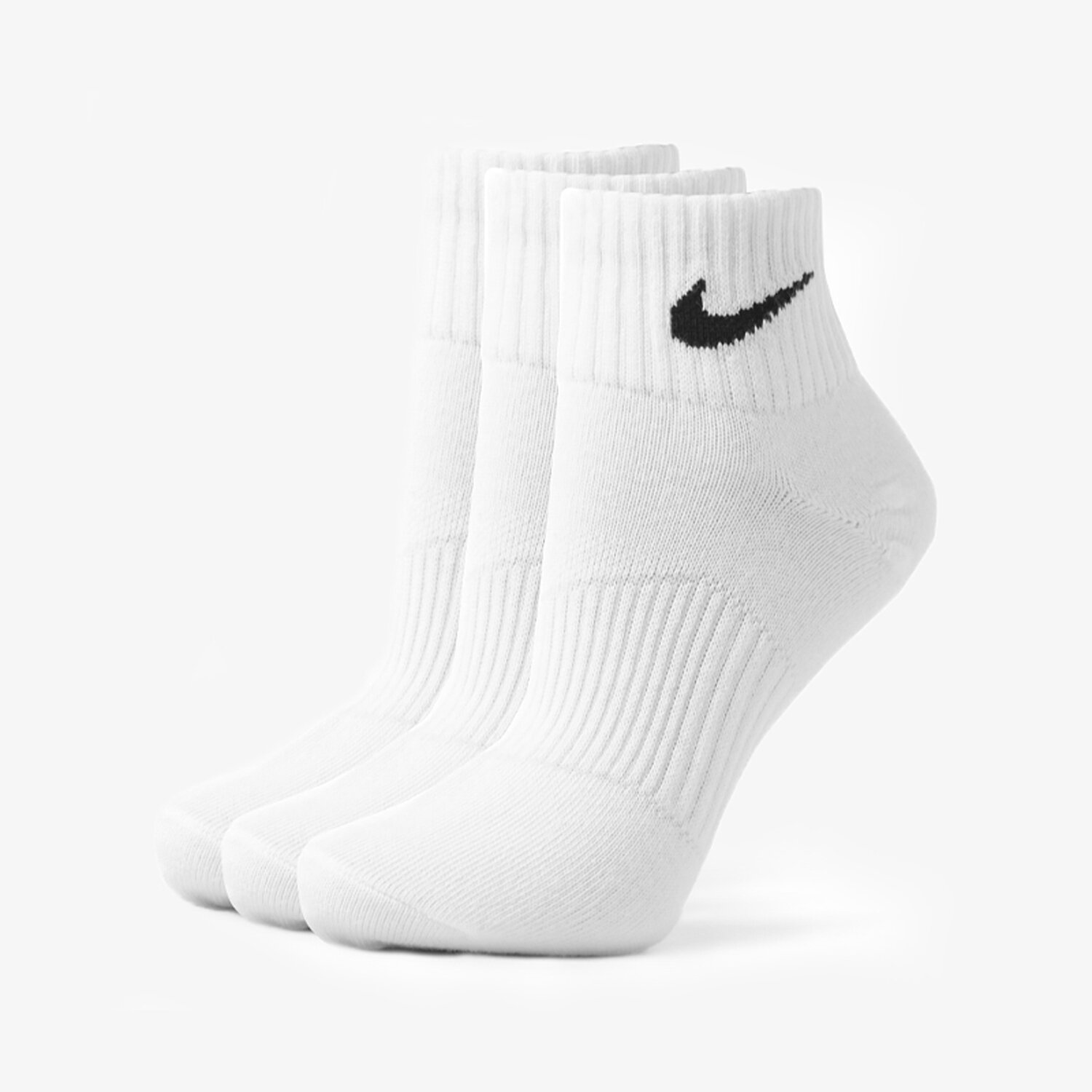 Femei șosete NIKE ȘOSETE 3PPK QUARTER WHITE