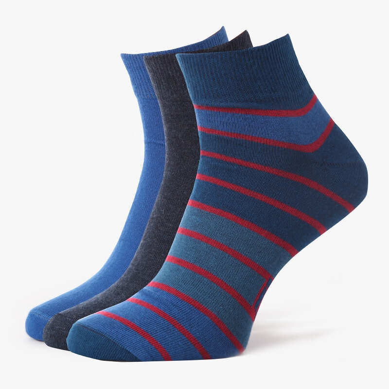 Femei șosete SIZEER șOSETE QUARTER 3PPK BLUE SISK3701 Mulicolor