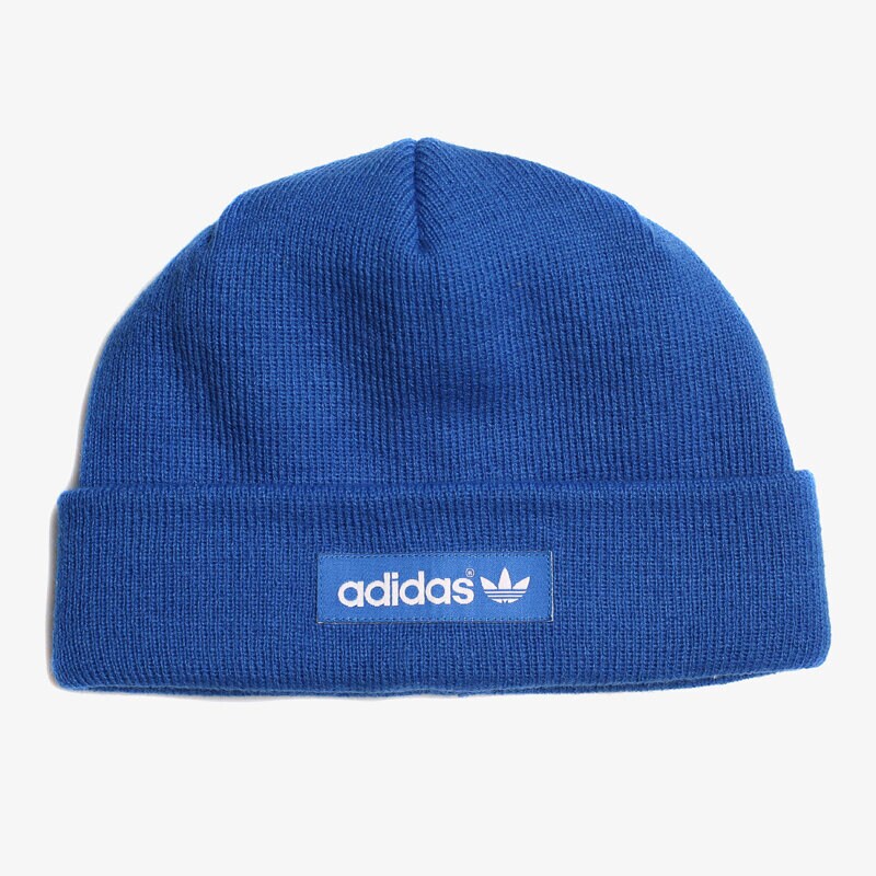 Copii căciulă ADIDAS CACIULA DE IARNĂ WOVEN LOGO BEANIE BEANIE BEANIE AB2955 Albastru