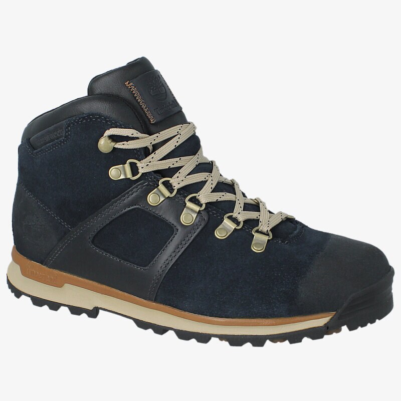 Bărbați încălțăminte de iarnă TIMBERLAND GT SCRAMBLE MID LEATHER WP  A113V Bleumarin