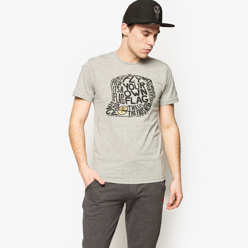 Bărbați tricou NEW ERA TRICOU WORD CAP 11277795 Gri
