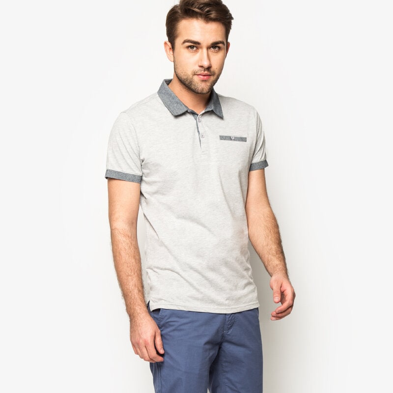 Bărbați tricou CONFRONT POLO CUZCO CF16POM03001 Gri