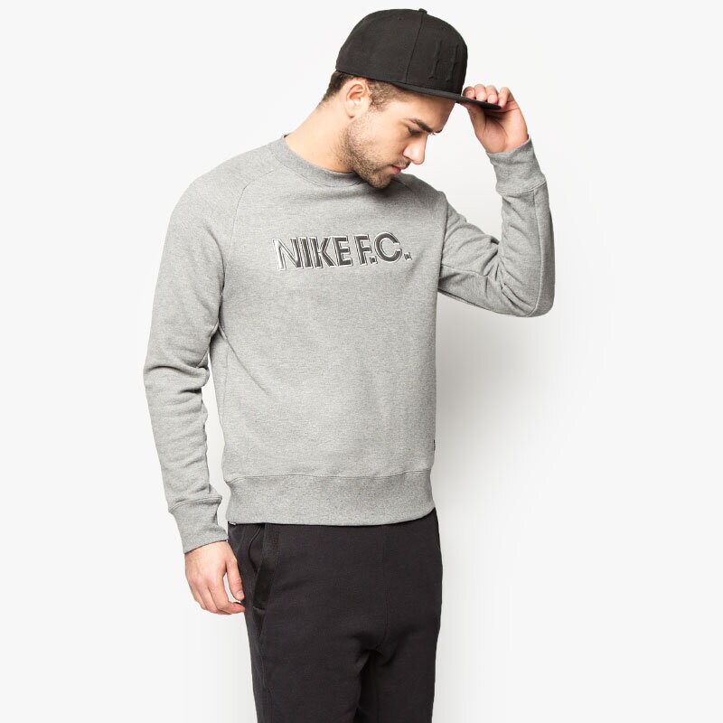 Bărbați bluză NIKE BLUZĂ FC CITY CREW 718807091 Gri