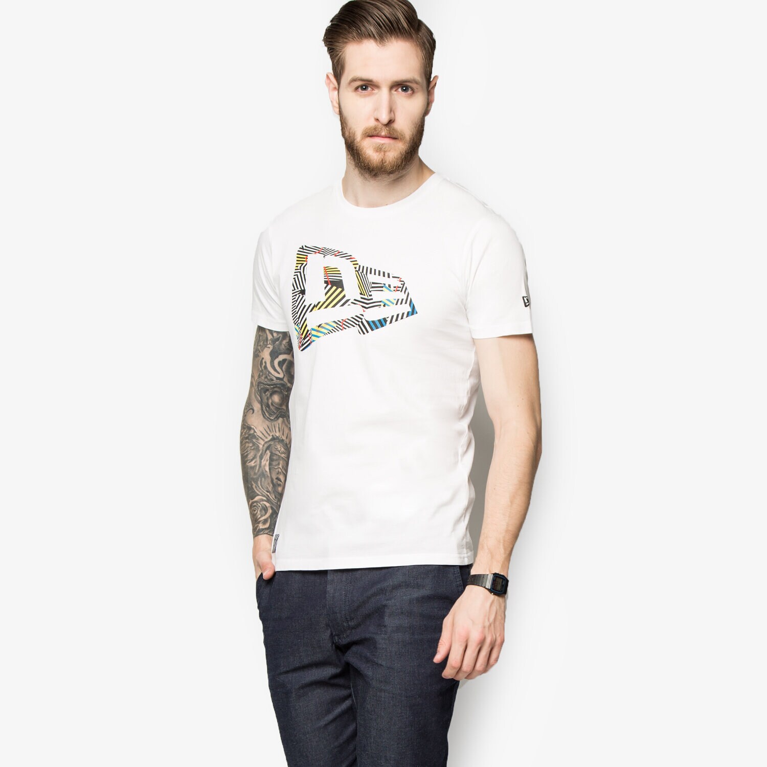Bărbați tricou NEW ERA WALALA FLAG TEE 11208466 Alb