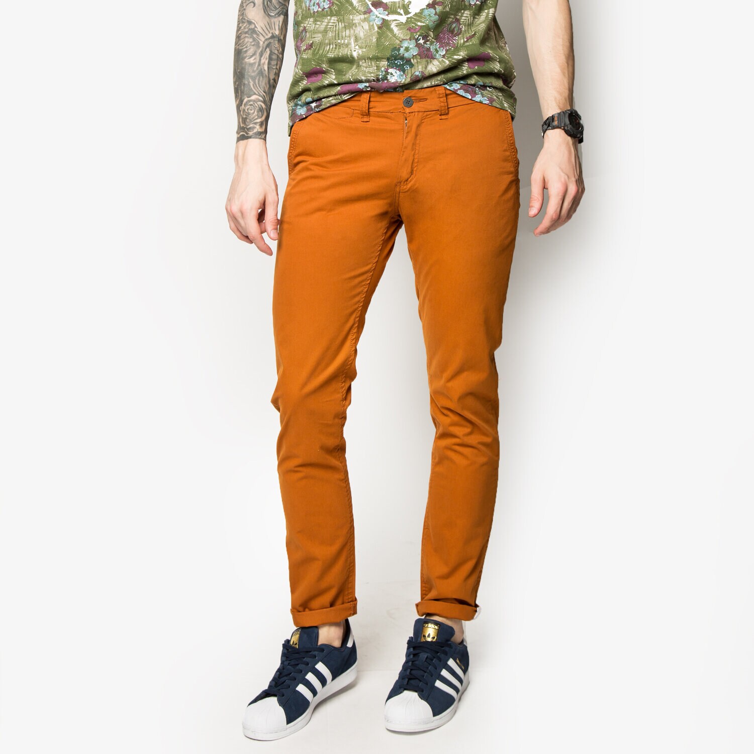 Bărbați pantaloni CONFRONT PANTALONI  JASPER CFV16SPM01003 Portocaliu