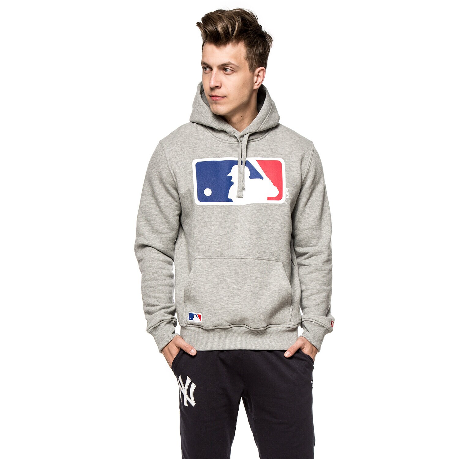 Bărbați bluză NEW ERA BLUZĂ MLB APP MLB GENERIC LOGO GRY HEAT 11204075 Gri