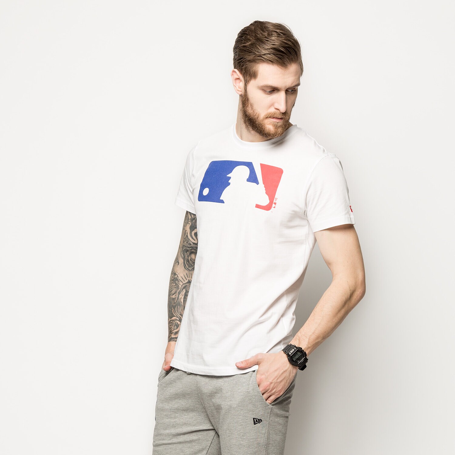 Bărbați tricou NEW ERA TRICOU MLB APP MLB GENERIC LOGO OPTIC WHT 11204001 Alb