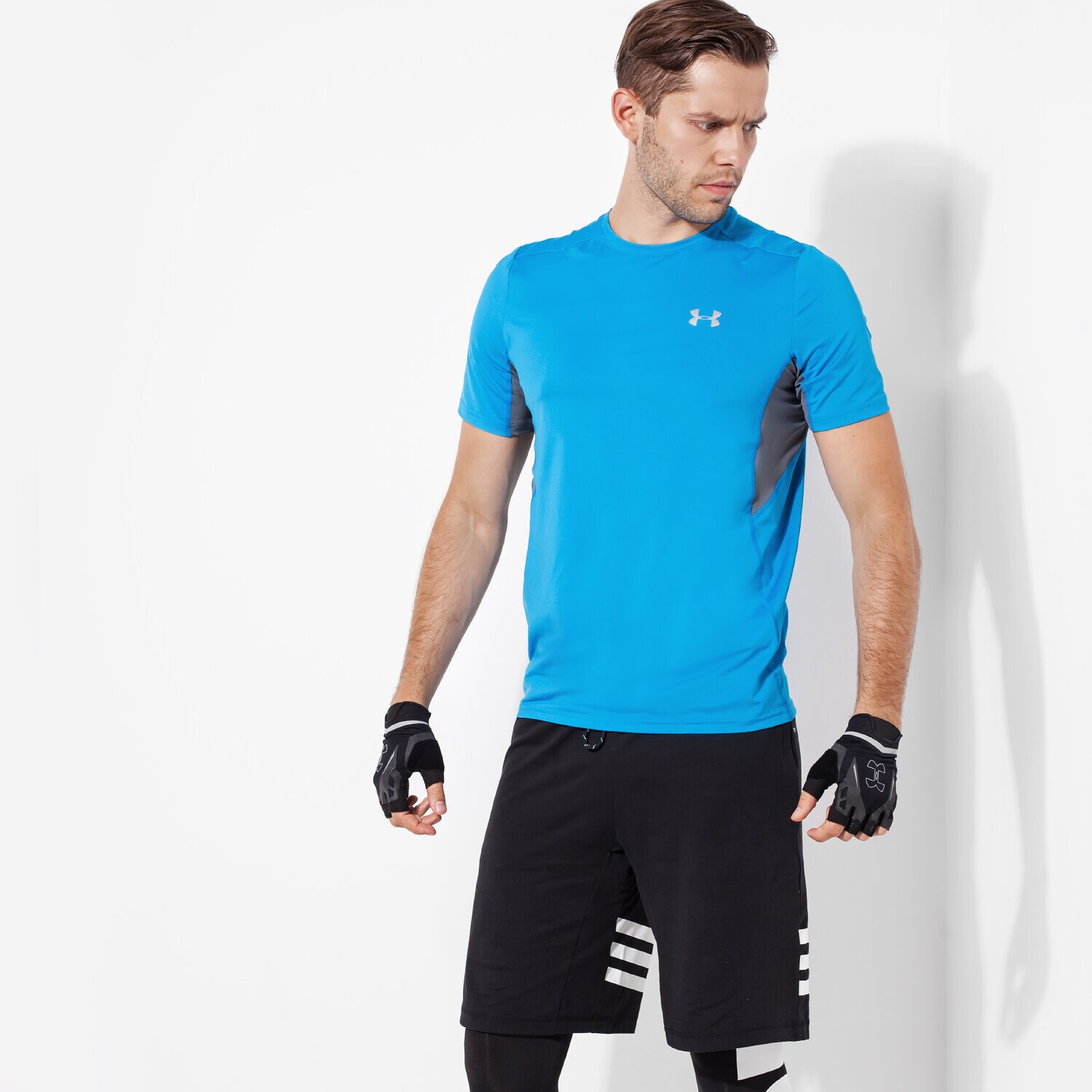 Bărbați tricou UNDER ARMOUR TRICOU COLSWITC RUN 1271844428 Albastru