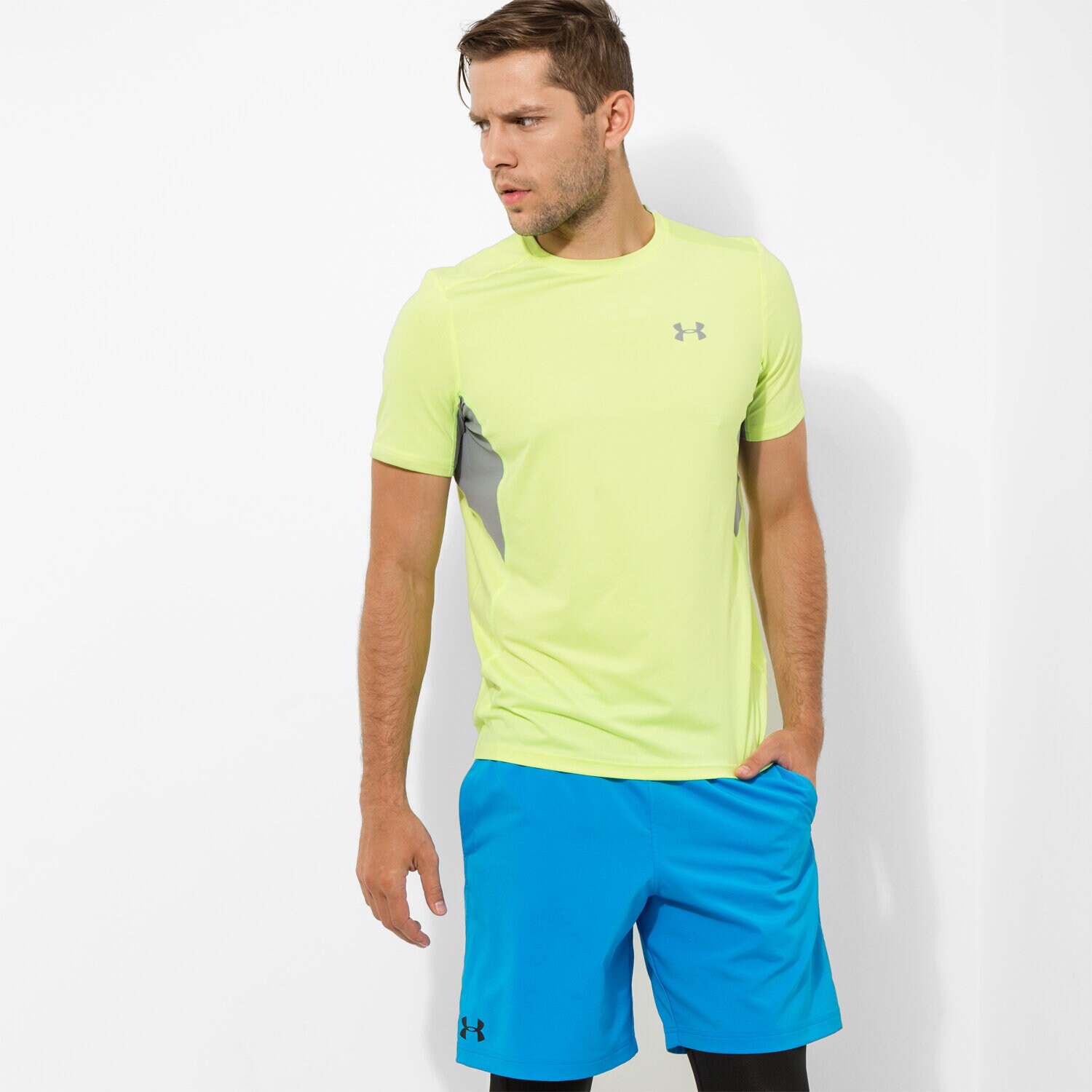 Bărbați tricou UNDER ARMOUR TRICOU COLSWITC RUN 1271844786 Galben