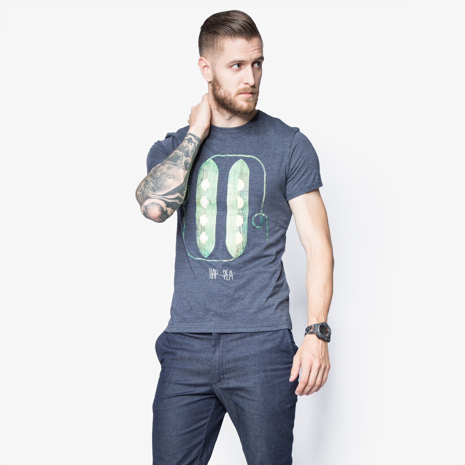 Bărbați tricou CONFRONT TRICOU PEA CF16TSM93001 Bleumarin