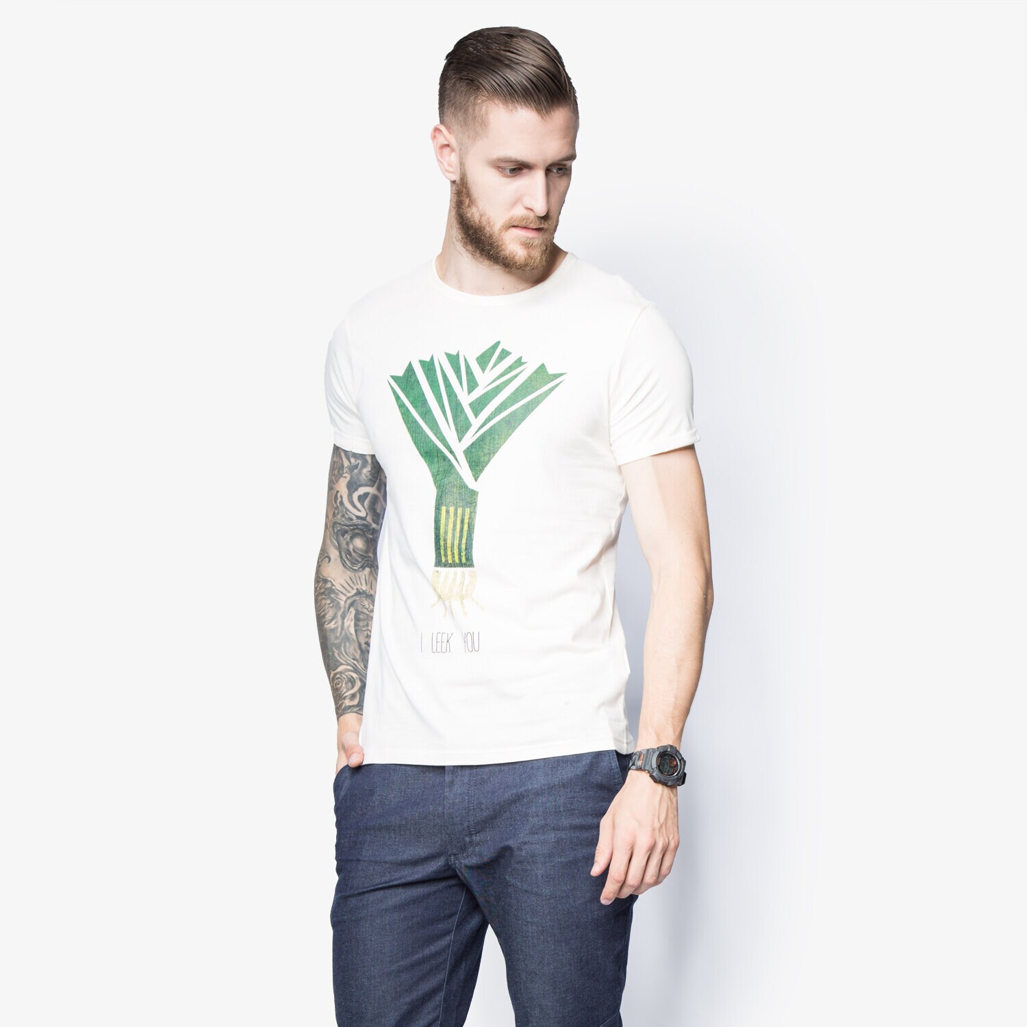 Bărbați tricou CONFRONT TRICOU LEEK CF16TSM92001 Alb