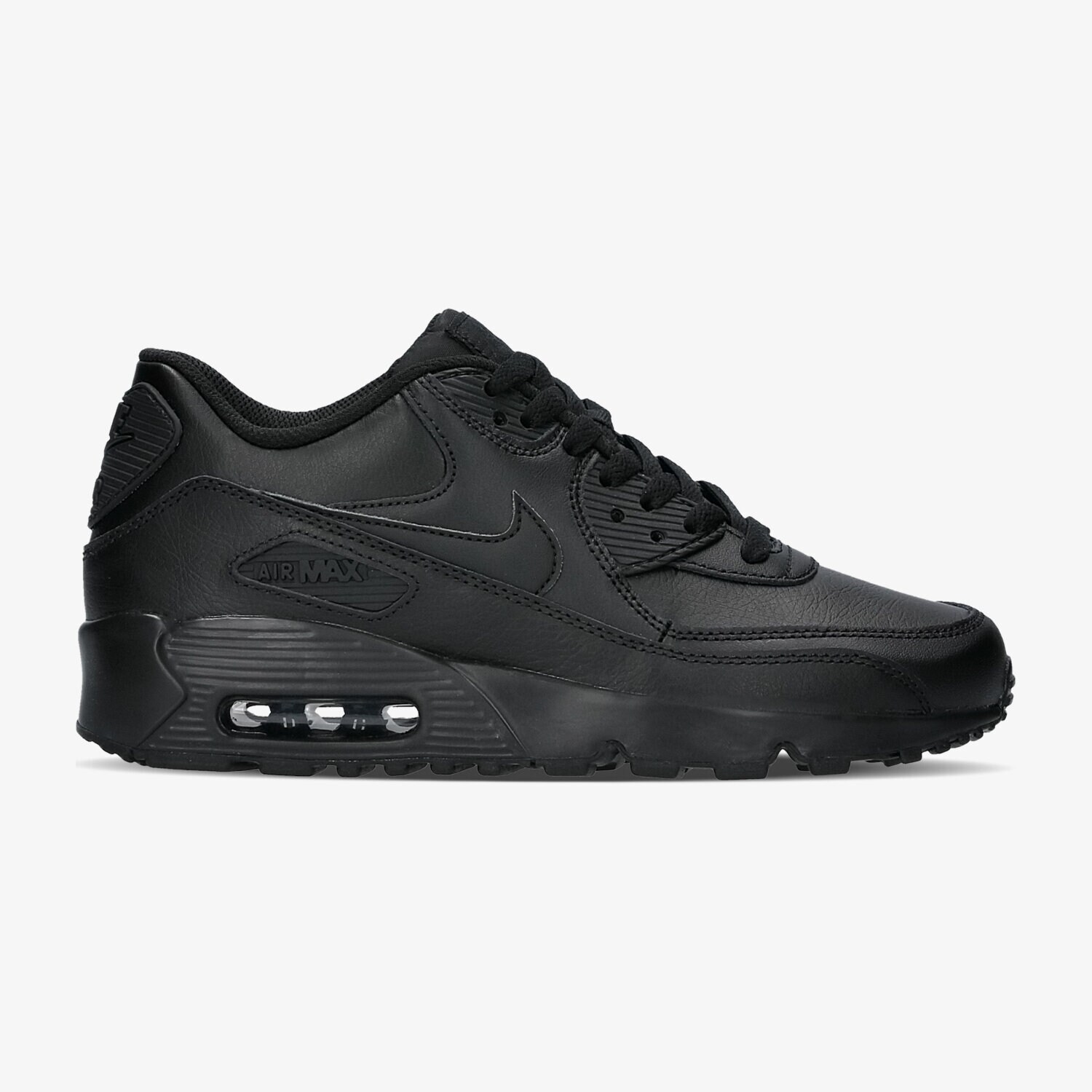 Copii pantofi sport NIKE AIR MAX 90 LEATHER (GS) 833412-001 Negru
