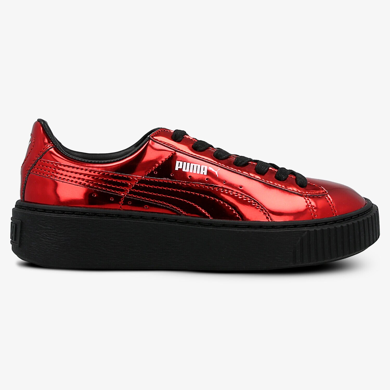 PUMA BASKET PLATFORM METALLIC HIGH 32633905 Roșu
