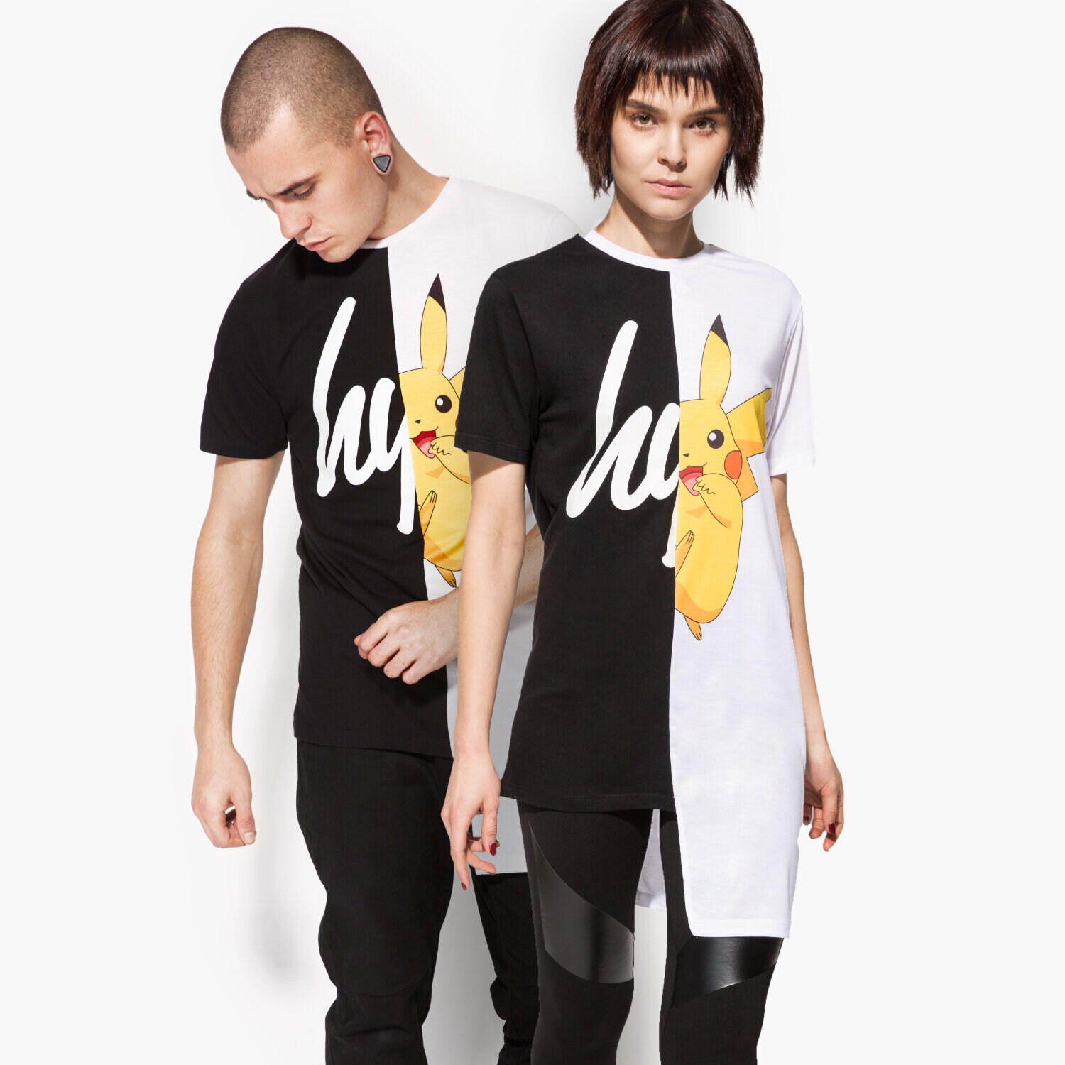 Femei tricou HYPE TRICOU SS PIKA HALF HPOK012 Negru