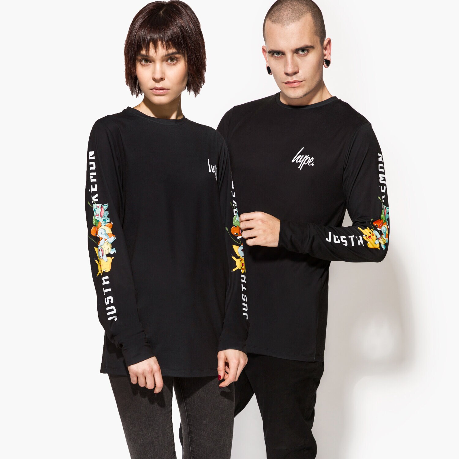 Femei tricou HYPE TRICOU LS POKEBALL HPOK017 Negru