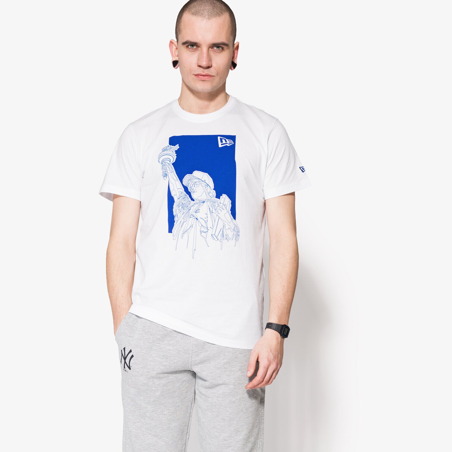 Bărbați tricou NEW ERA CĂMAȘĂ STATUE NY TEE NE WHT 11372474 Alb