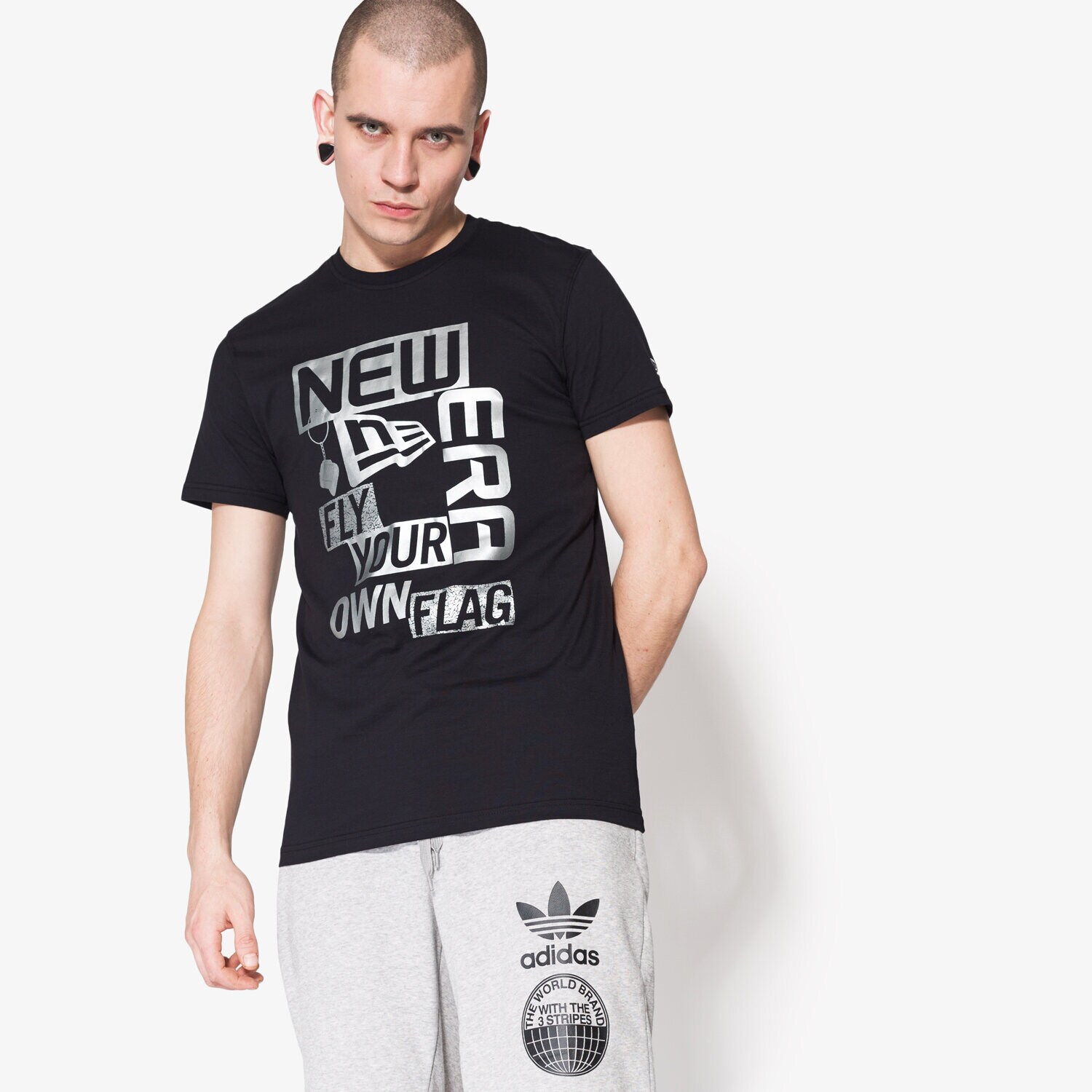 Bărbați tricou NEW ERA CĂMAȘĂ KEY CHAIN BLK 11422869 Negru