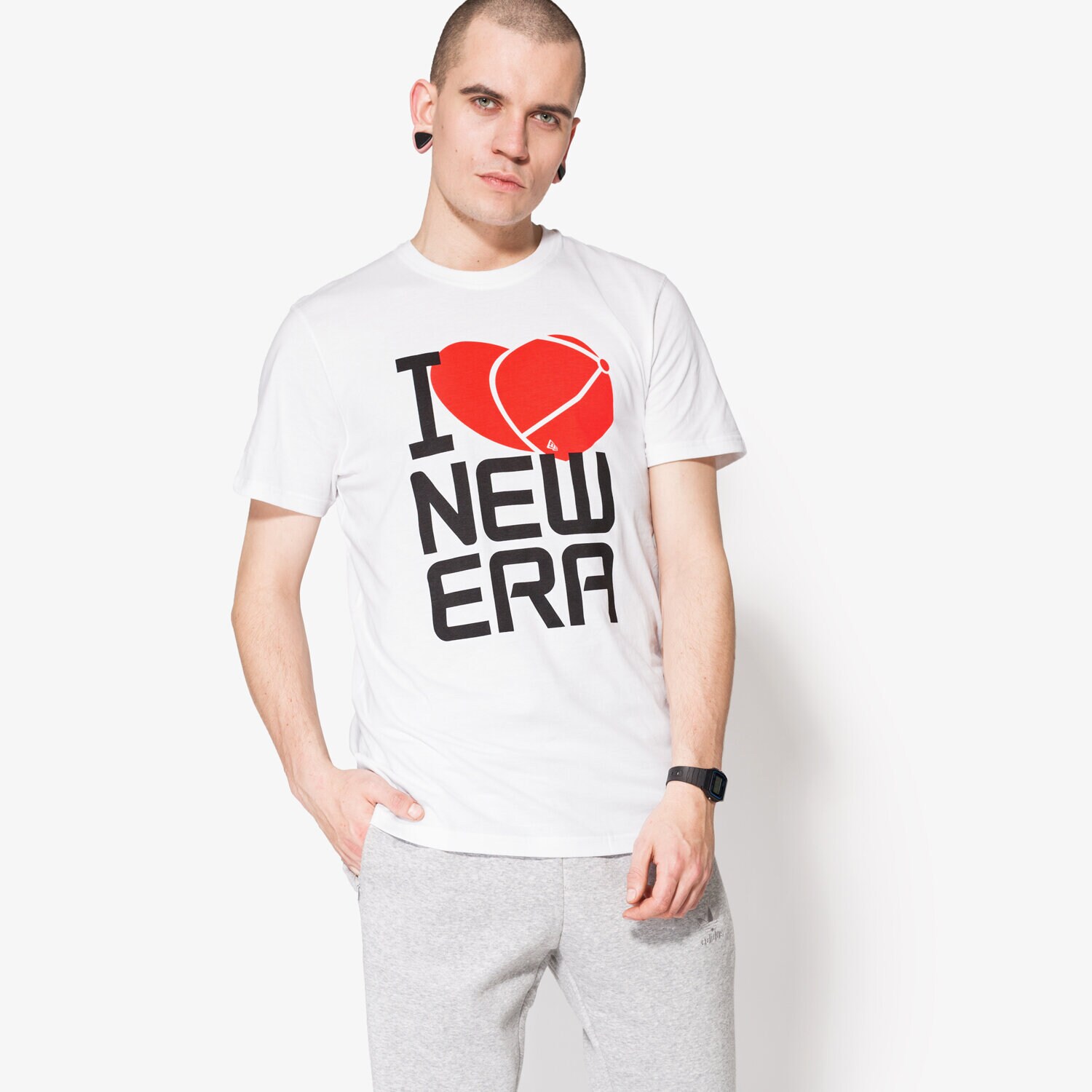 Bărbați tricou NEW ERA CĂMAȘĂ HEART NE WHT 11422870 Alb