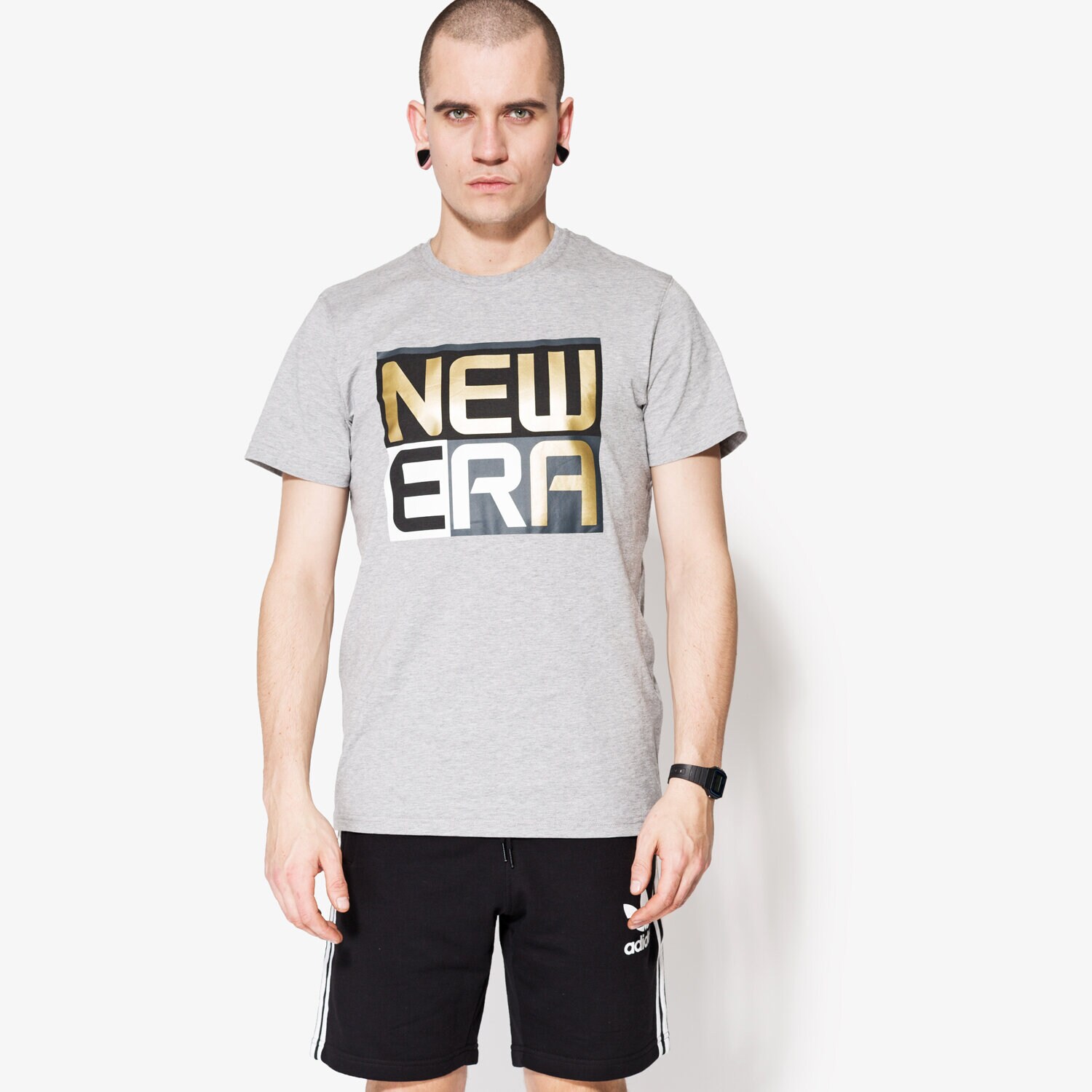 Bărbați tricou NEW ERA CĂMAȘĂ GOLD STACK LGH 11422871 Gri