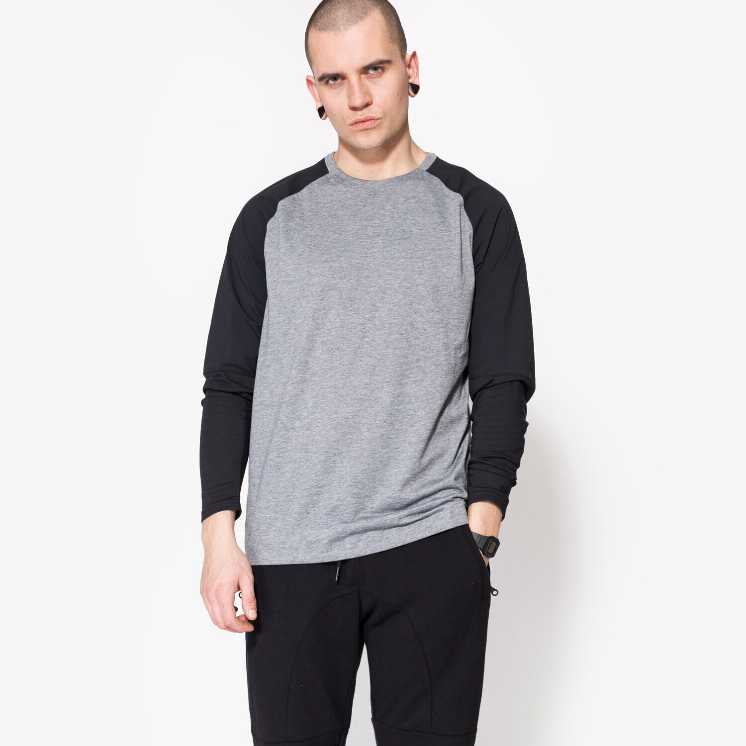 Bărbați tricou NIKE TRICOU LS NSW BND TOP LS 832206091 Gri