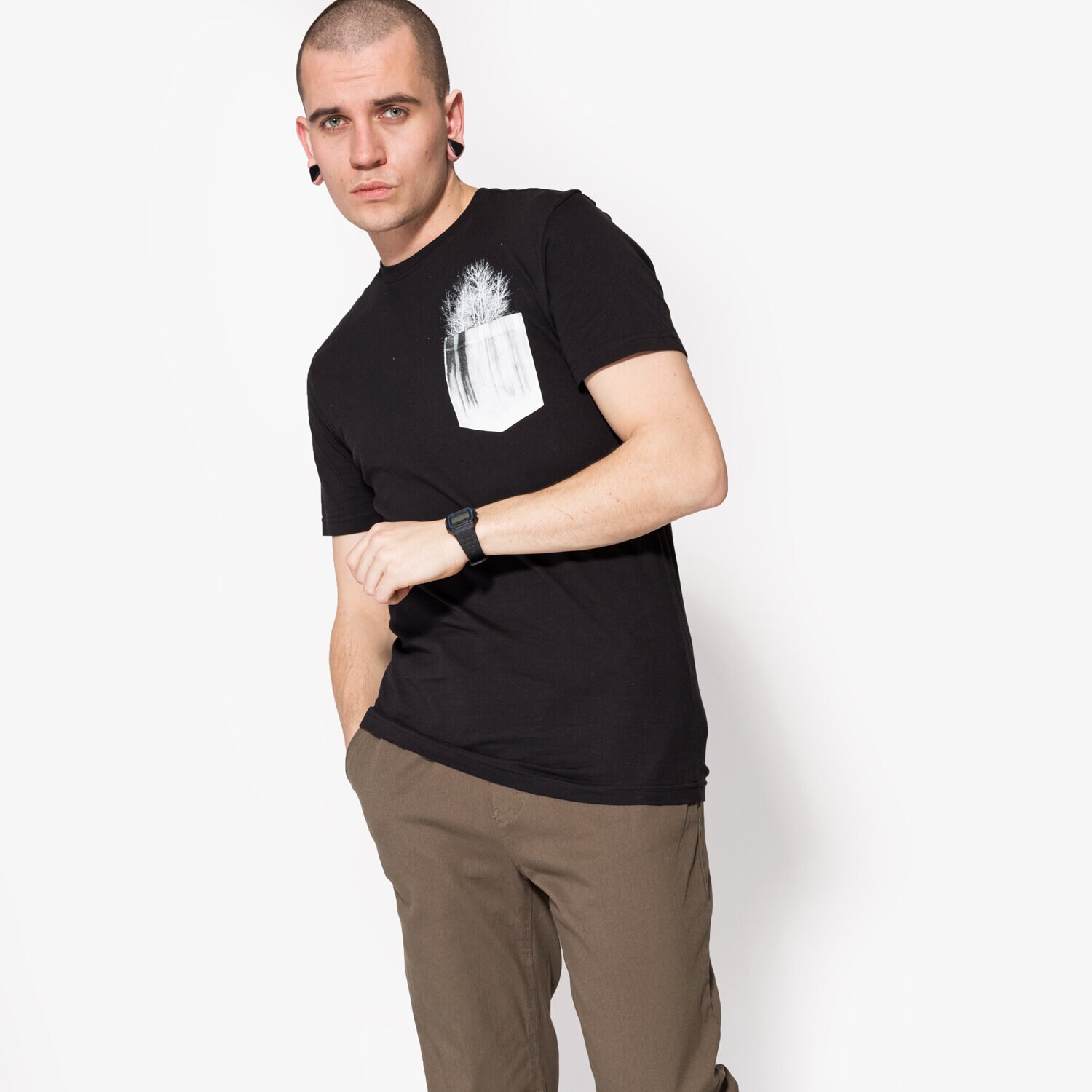 Bărbați tricou CONFRONT TRICOU SS MAPLE CF17TSM63001 Negru