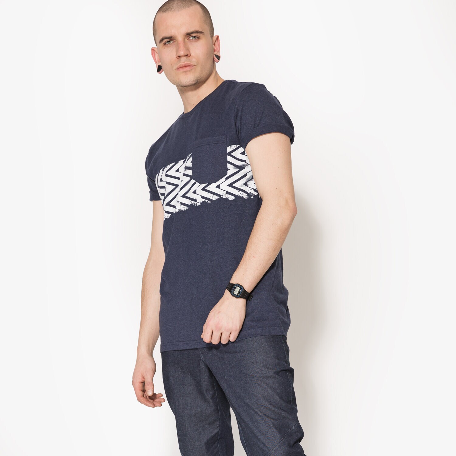 Bărbați tricou CONFRONT TRICOU SS TIRE CF17TSM57001 Bleumarin
