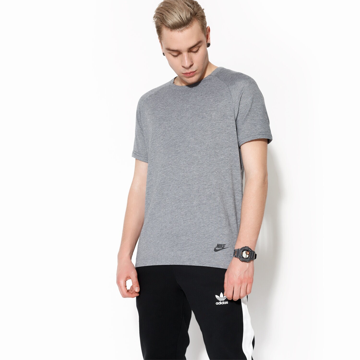 Bărbați tricou NIKE TRICOU SS NSW BND TOP SS 832208091 Gri