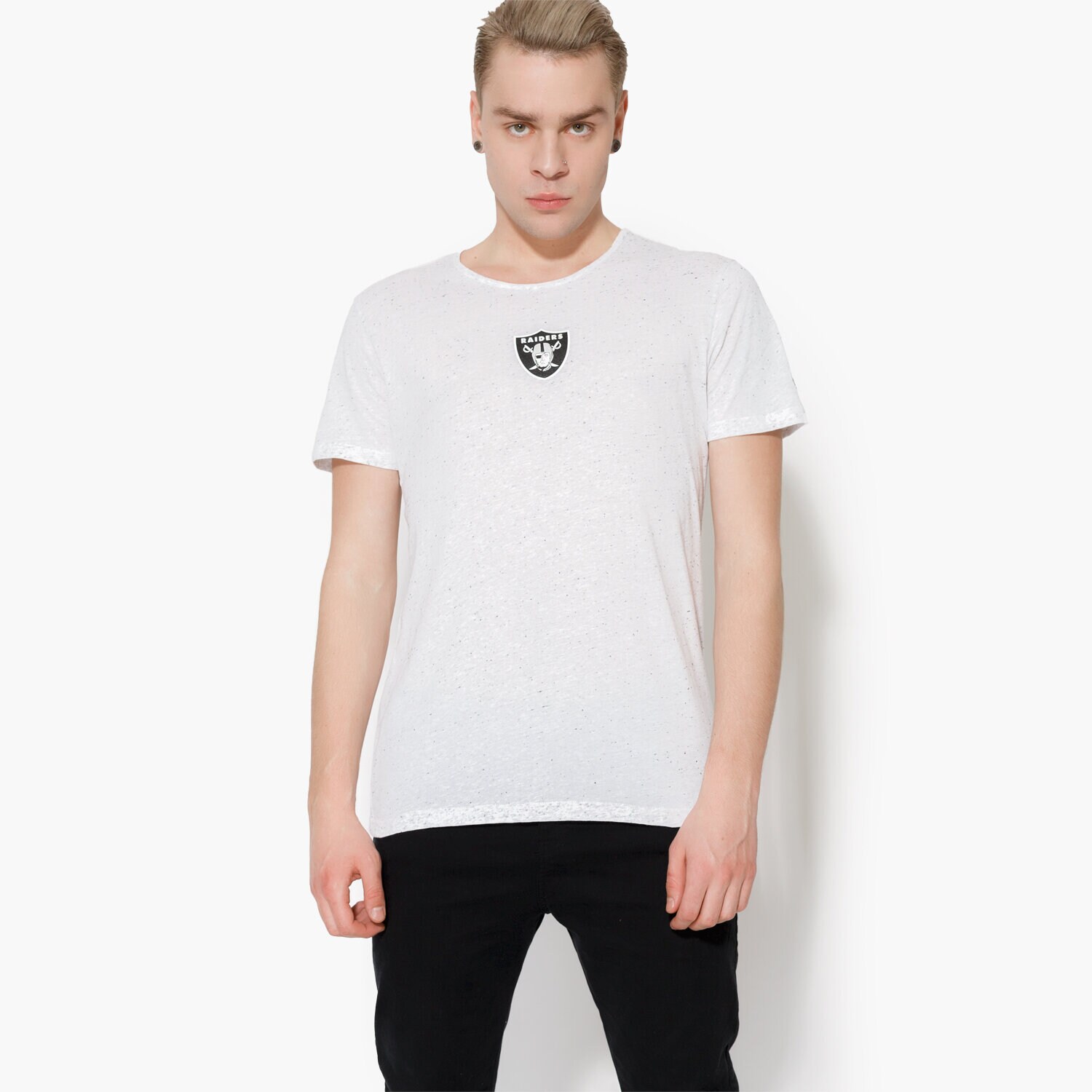 Bărbați tricou NEW ERA CĂMAȘĂ CONCRETE TEE OAK RAIDERS WHT 11372546 Bej