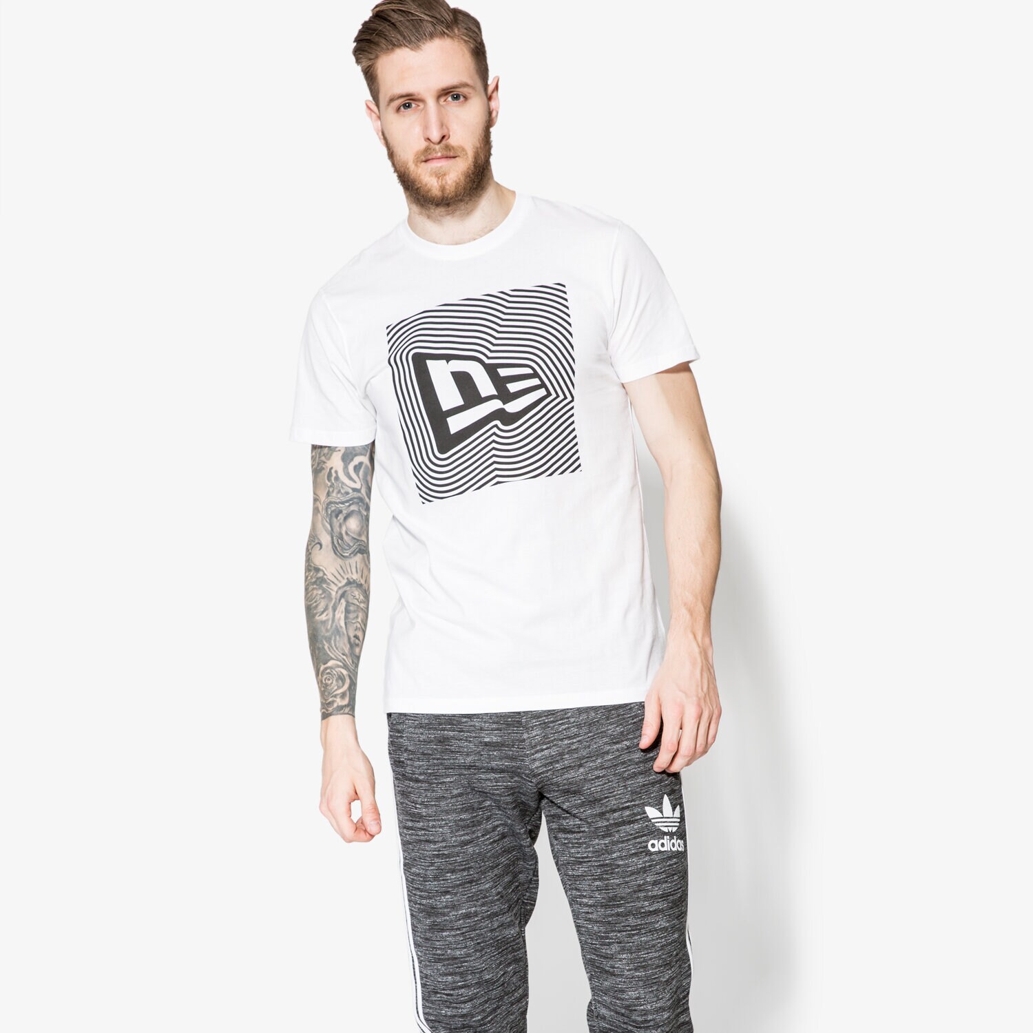 Bărbați tricou NEW ERA CĂMAȘĂ FLAG WAVE WHT 11450951 Alb