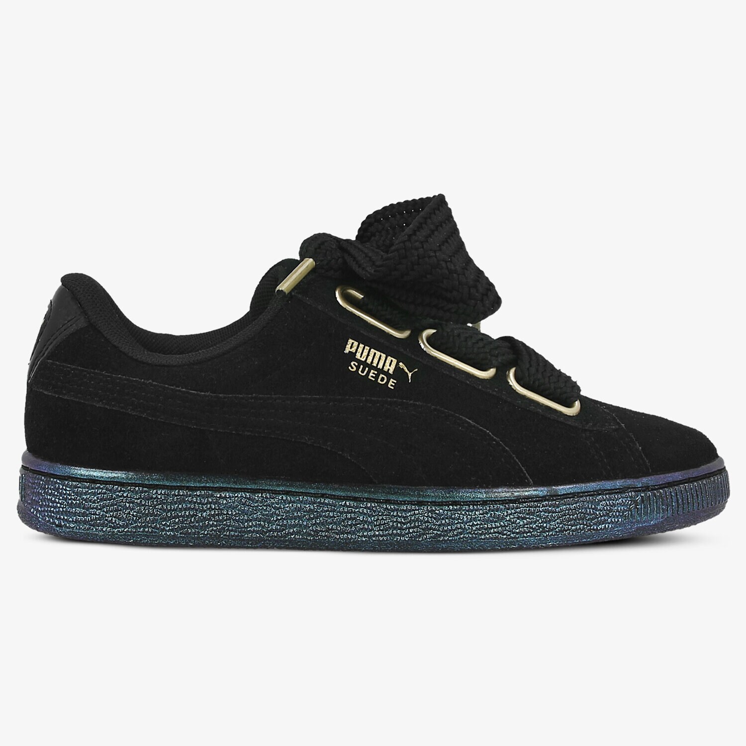 Femei pantofi sport PUMA SUEDE HEART SATIN 36271403 Negru