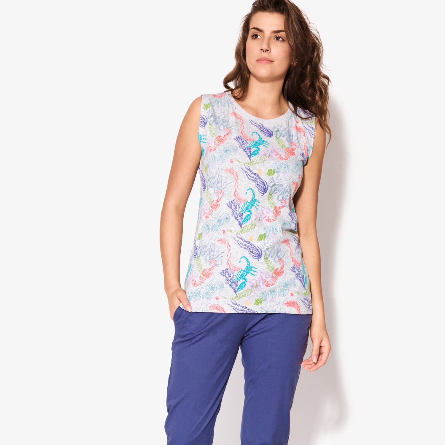 Femei tricou CONFRONT MAIOU RAVA CF17TSD28001 Gri
