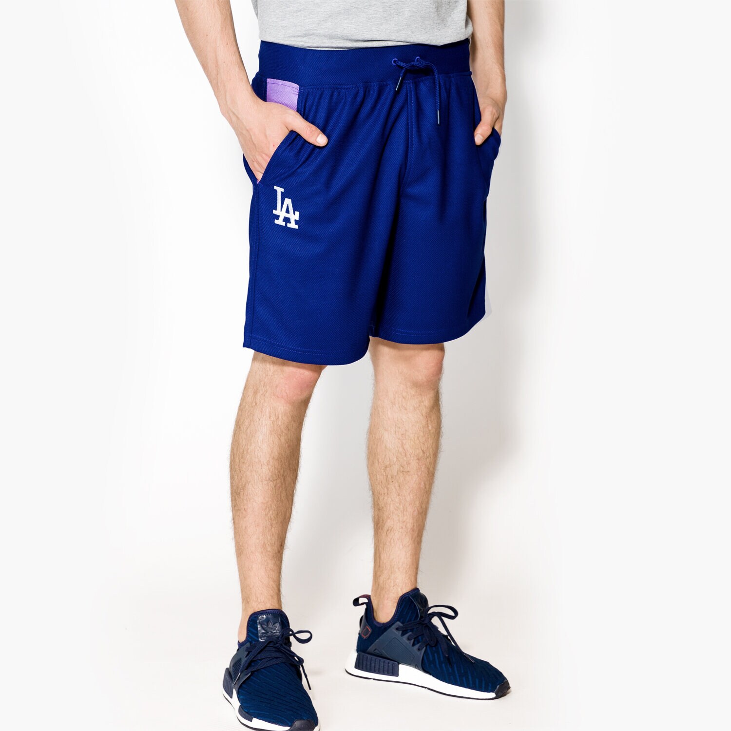 Femei pantaloni scurți NEW ERA PANTALONI SCURțI WEST COAST LA DODGERS DRY 11409748 Bleumarin